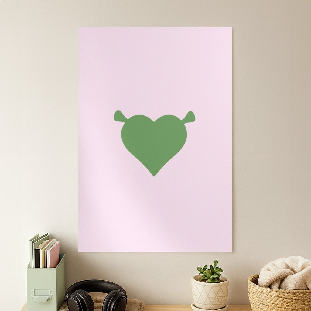 Green Ogre Heart Poster