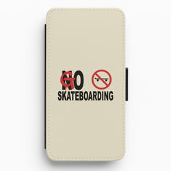 Go Skateboarding - Skate Aesthetic  Flip / Wallet Phone Case