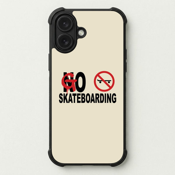 Go Skateboarding - Skate Aesthetic Phone Case — Bumper case