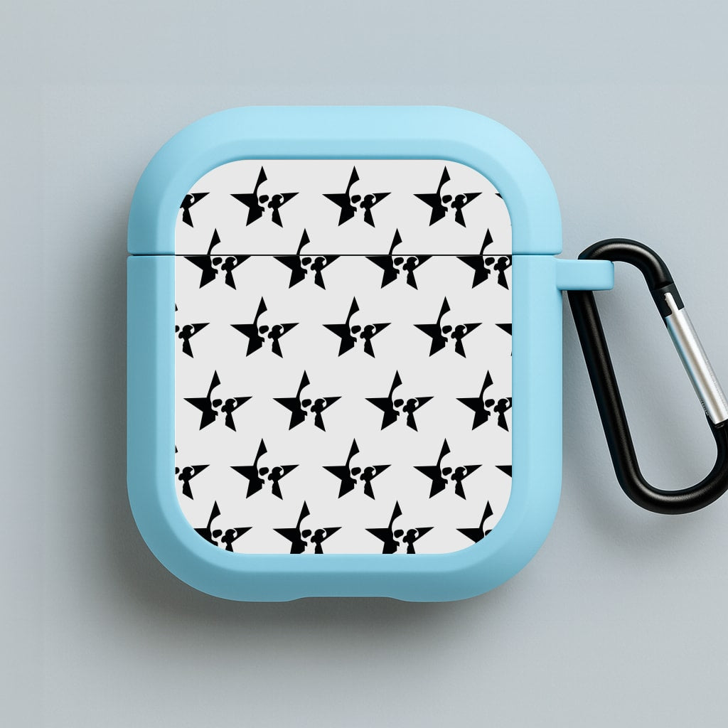 Skulls And Stars - Skate Aesthetic  Blue AirPods Case