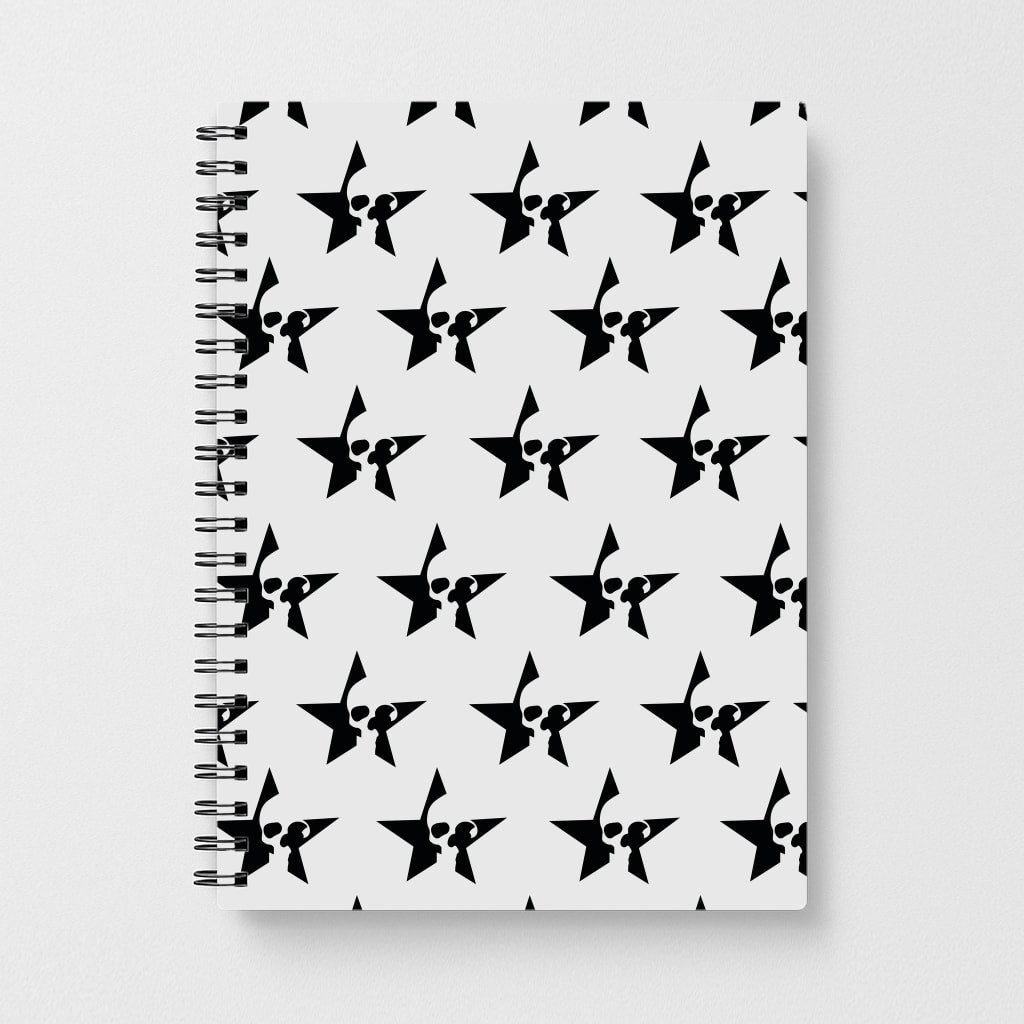 Skulls And Stars - Skate Aesthetic  Notebook