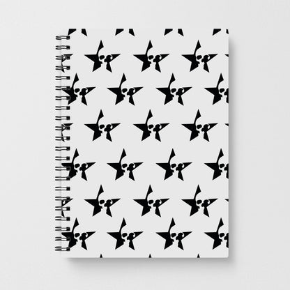 Skulls And Stars - Skate Aesthetic  Notebook