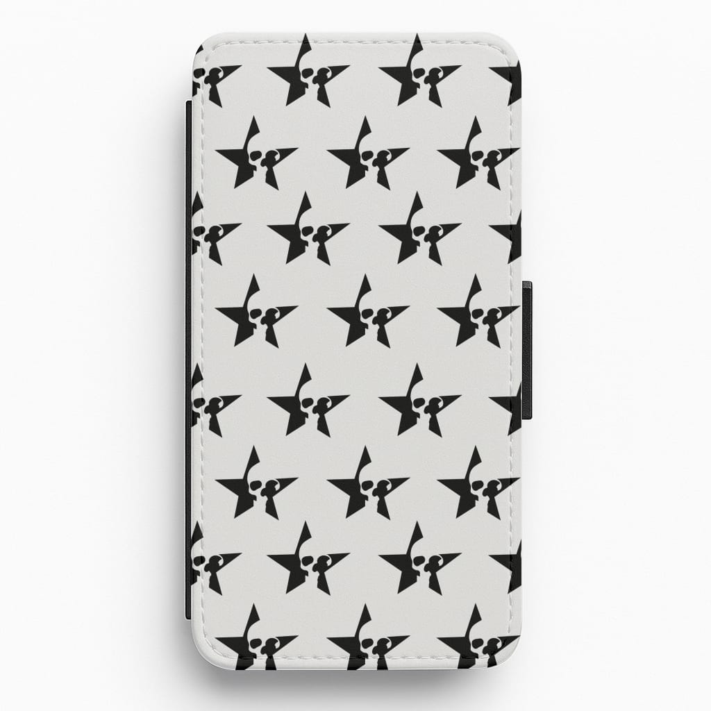 Skulls And Stars - Skate Aesthetic  Flip / Wallet Phone Case