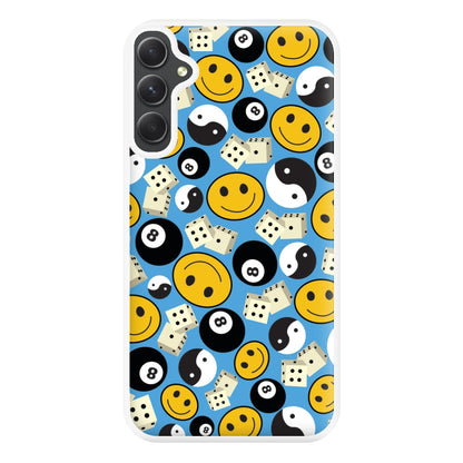 8 Ball Pattern - Skate Aesthetic  Phone Case for Galaxy A14