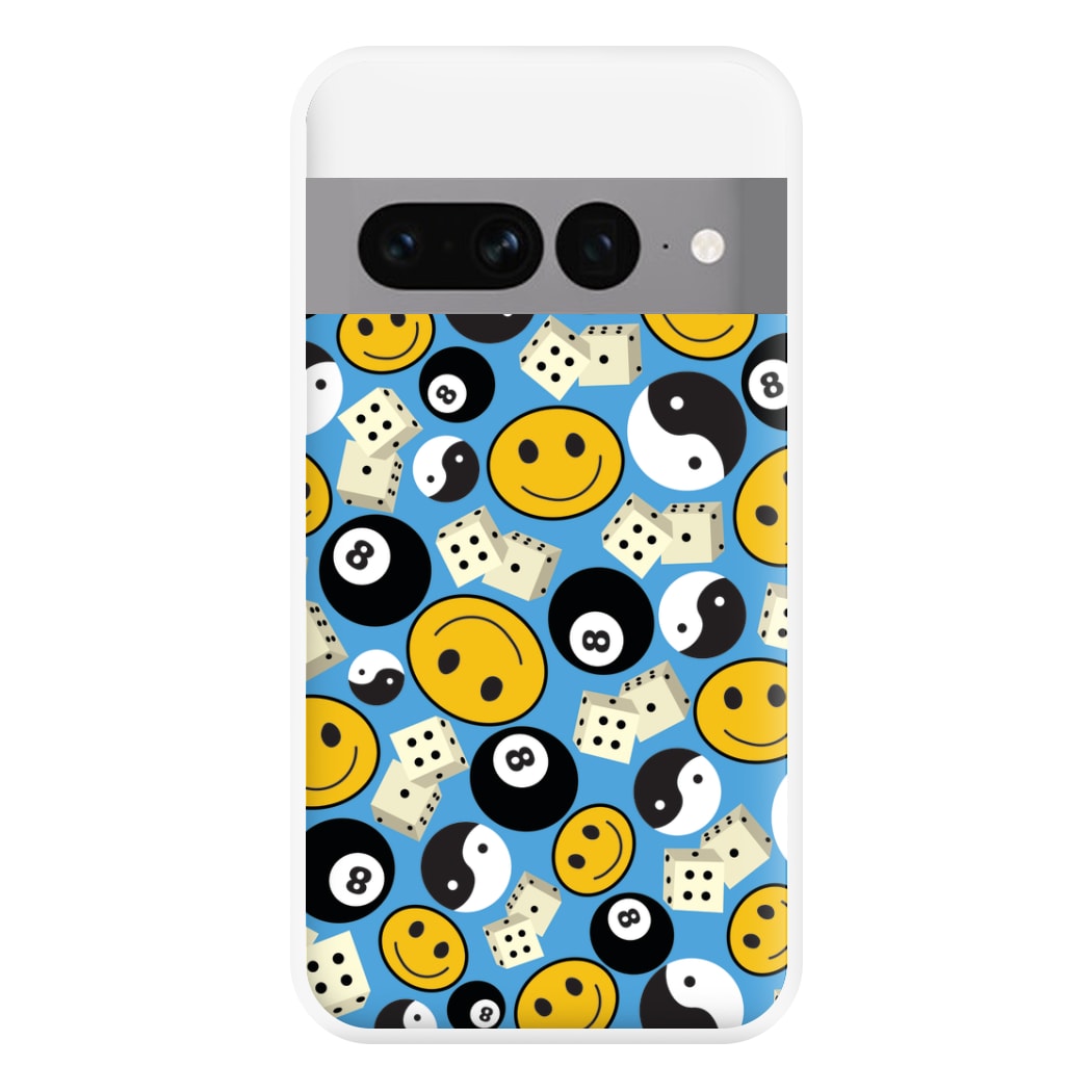 8 Ball Pattern - Skate Aesthetic  Phone Case for Google Pixel 7 Pro