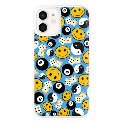 8 Ball Pattern - Skate Aesthetic  Phone Case for iPhone 13 Mini