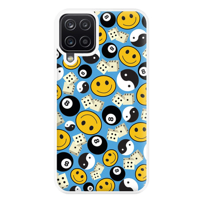 8 Ball Pattern - Skate Aesthetic  Phone Case for Galaxy A12