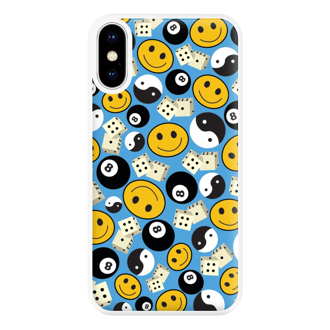 8 Ball Pattern - Skate Aesthetic  Phone Case for iPhone XS Max