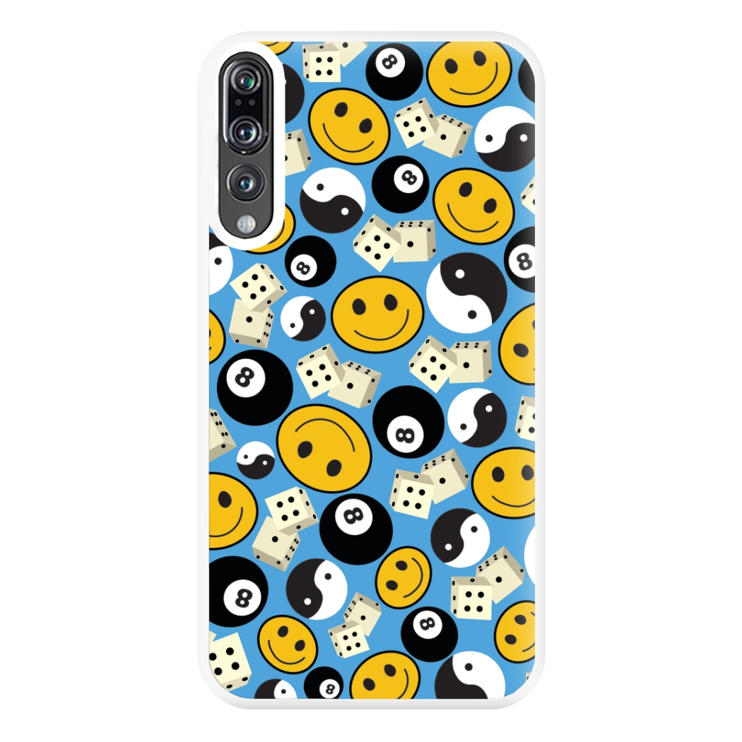 8 Ball Pattern - Skate Aesthetic  Phone Case for Huawei P20 Pro