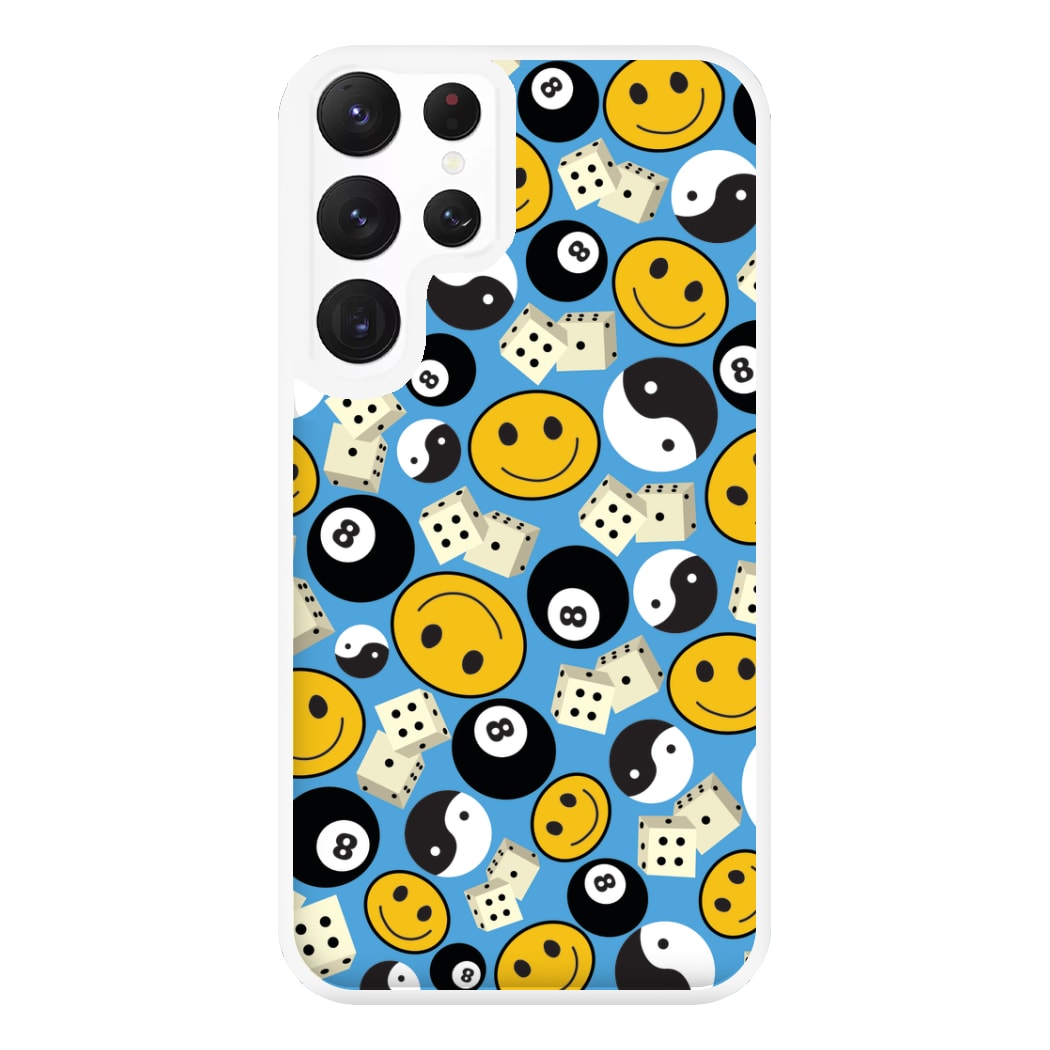 8 Ball Pattern - Skate Aesthetic  Phone Case for Galaxy S22 Ultra