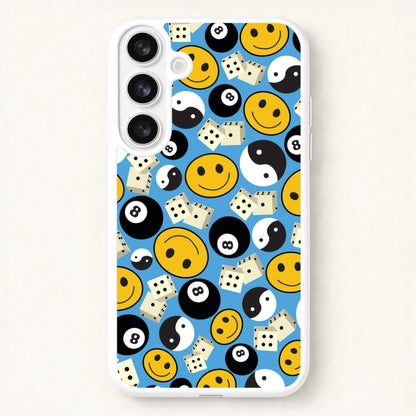 8 Ball Pattern - Skate Aesthetic Phone Case for Galaxy S26