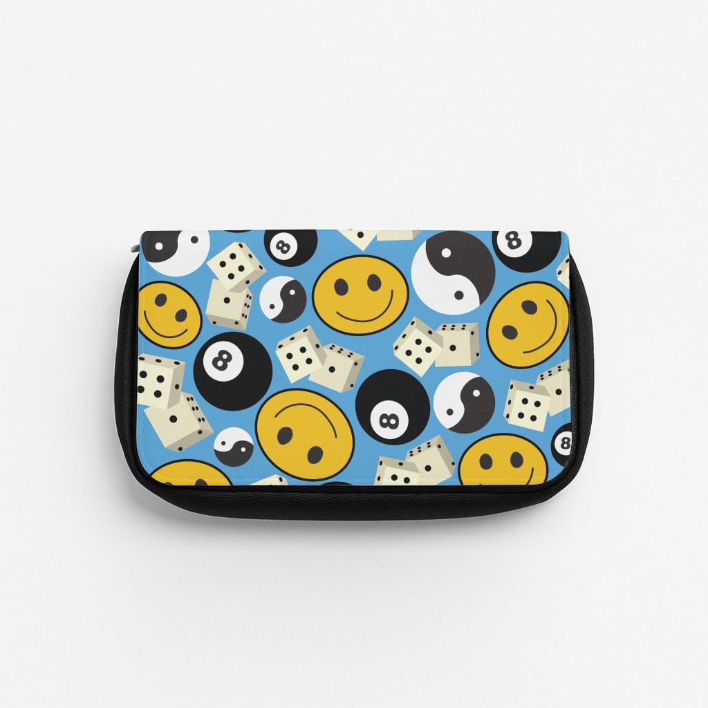 8 Ball Pattern - Skate Aesthetic  Pencil Case