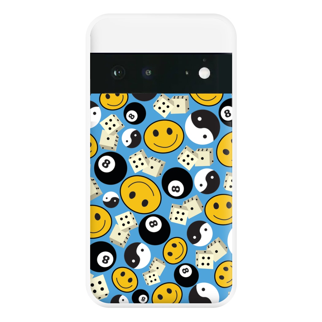 8 Ball Pattern - Skate Aesthetic  Phone Case for Google Pixel 6a