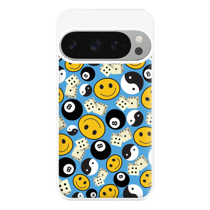 8 Ball Pattern - Skate Aesthetic  Phone Case for Google Pixel 9 Pro XL