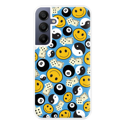 8 Ball Pattern - Skate Aesthetic  Phone Case for Galaxy A16