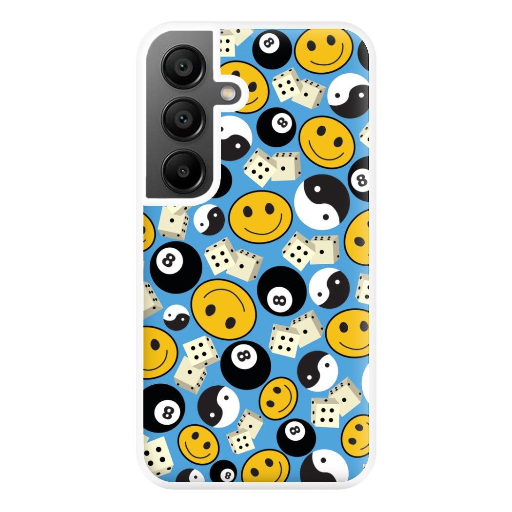 8 Ball Pattern - Skate Aesthetic  Phone Case for Galaxy A55