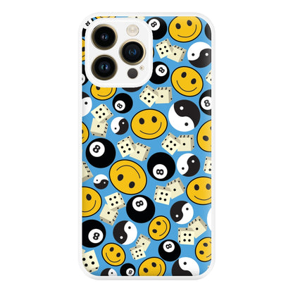 8 Ball Pattern - Skate Aesthetic  Phone Case for iPhone 14 Pro Max