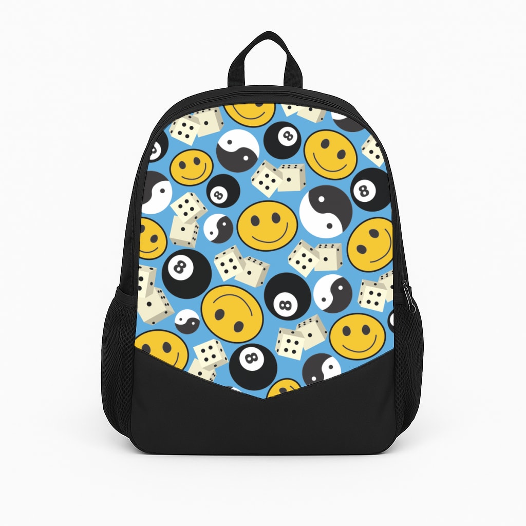 8 Ball Pattern - Skate Aesthetic  Backpack