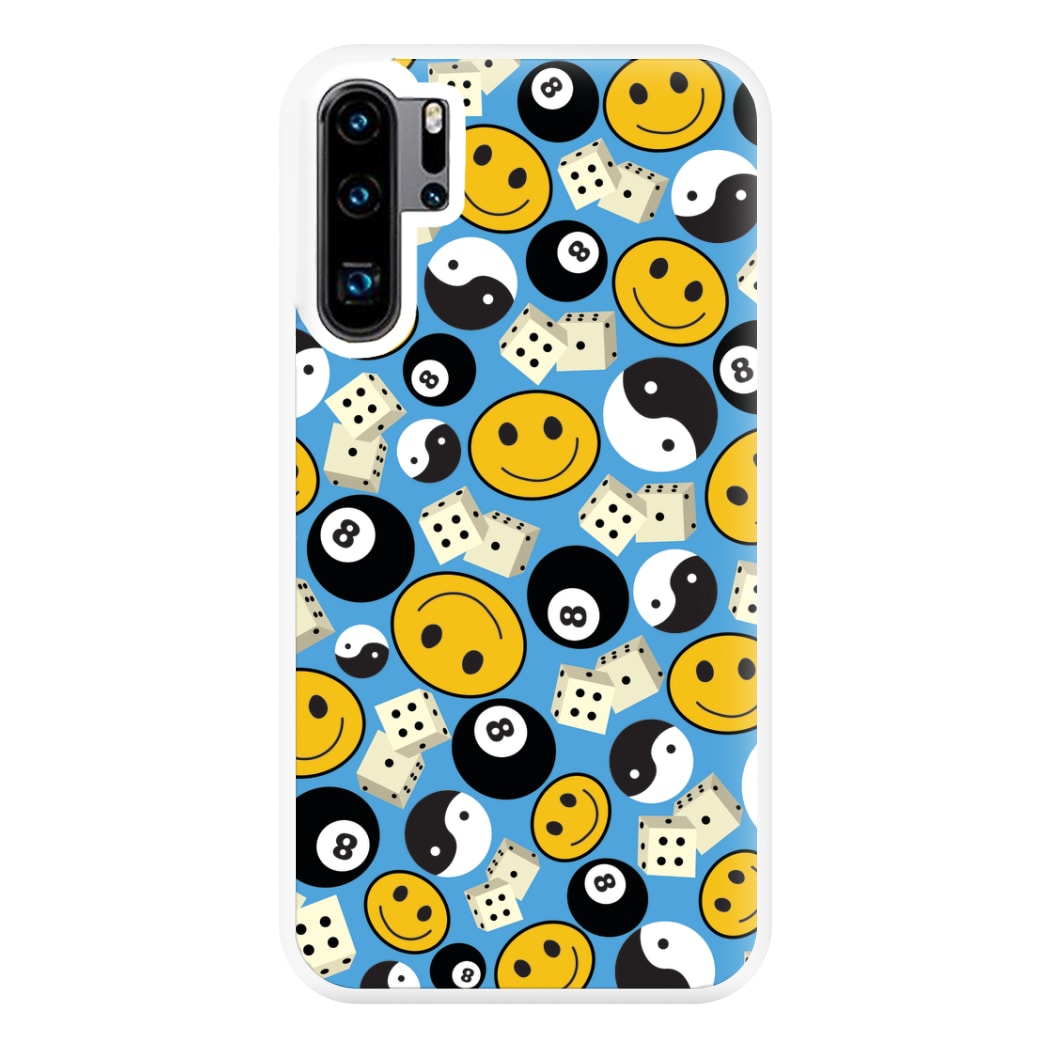 8 Ball Pattern - Skate Aesthetic  Phone Case for Huawei P30 Pro