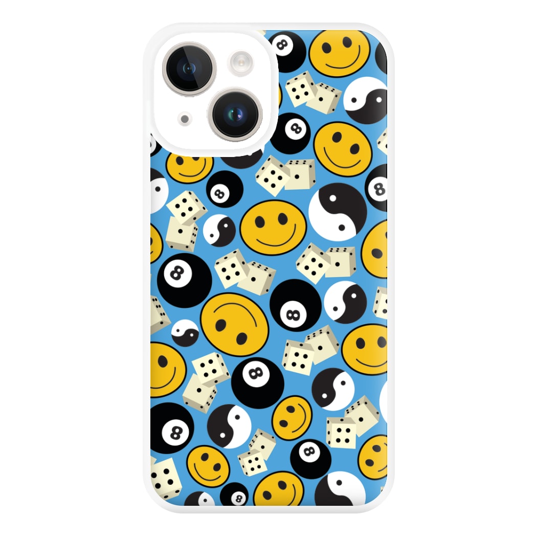 8 Ball Pattern - Skate Aesthetic  Phone Case for iPhone 14