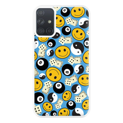 8 Ball Pattern - Skate Aesthetic  Phone Case for Galaxy A71