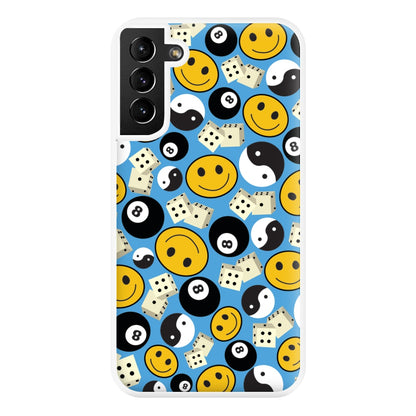 8 Ball Pattern - Skate Aesthetic  Phone Case for Galaxy S21 Plus