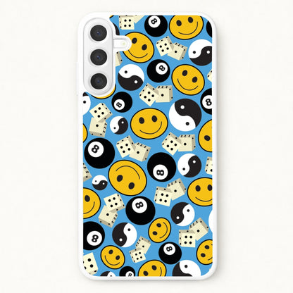 8 Ball Pattern - Skate Aesthetic Phone Case for Galaxy A17