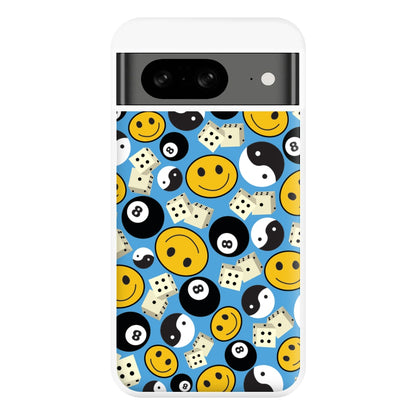 8 Ball Pattern - Skate Aesthetic  Phone Case for Google Pixel 8