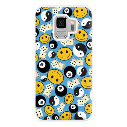 8 Ball Pattern - Skate Aesthetic  Phone Case for Galaxy S9 Plus