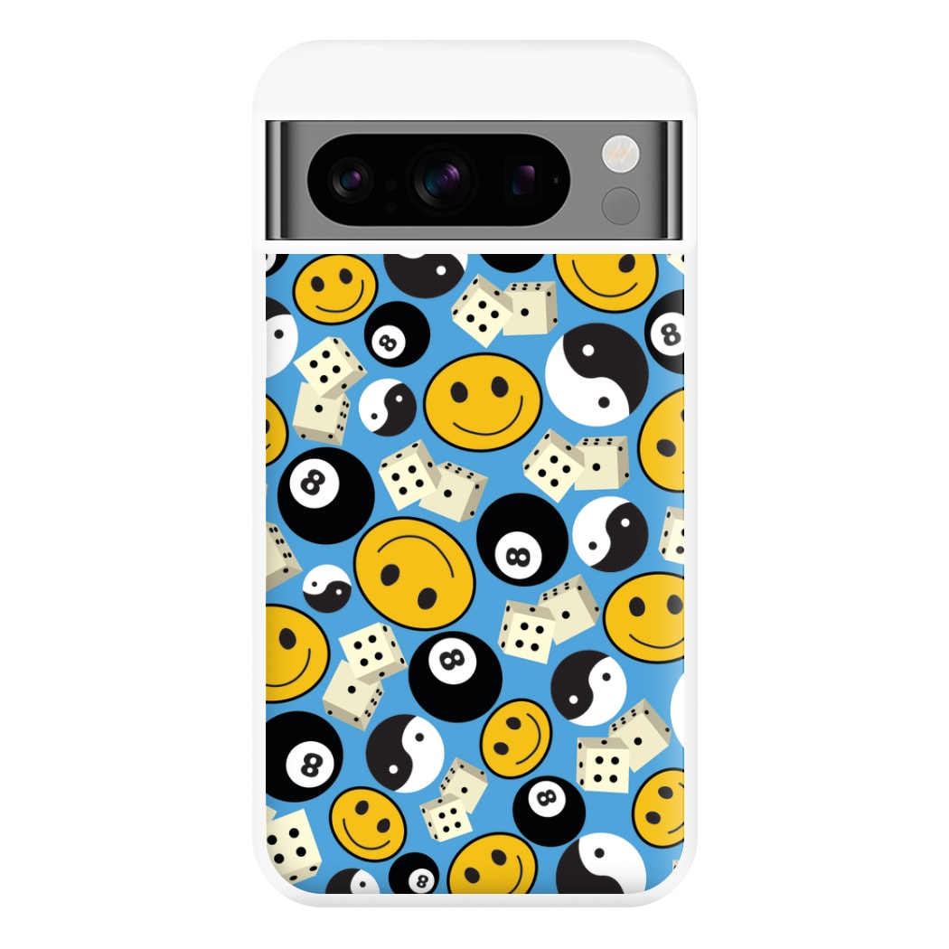 8 Ball Pattern - Skate Aesthetic  Phone Case for Google Pixel 8 Pro