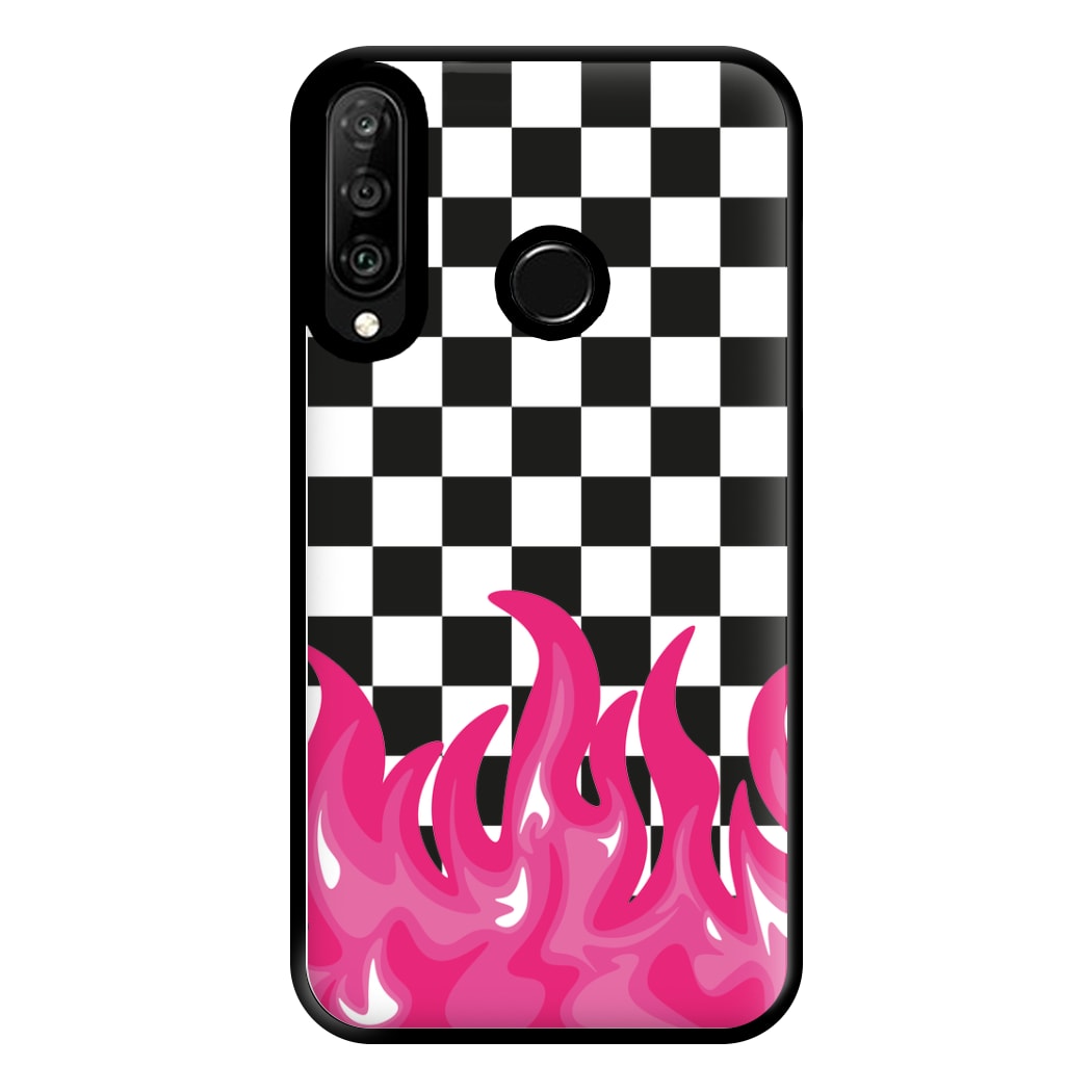 Pink Flame - Skate Aesthetic  Phone Case for Huawei P30 Lite