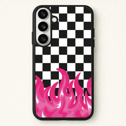 Pink Flame - Skate Aesthetic Phone Case for Galaxy S26