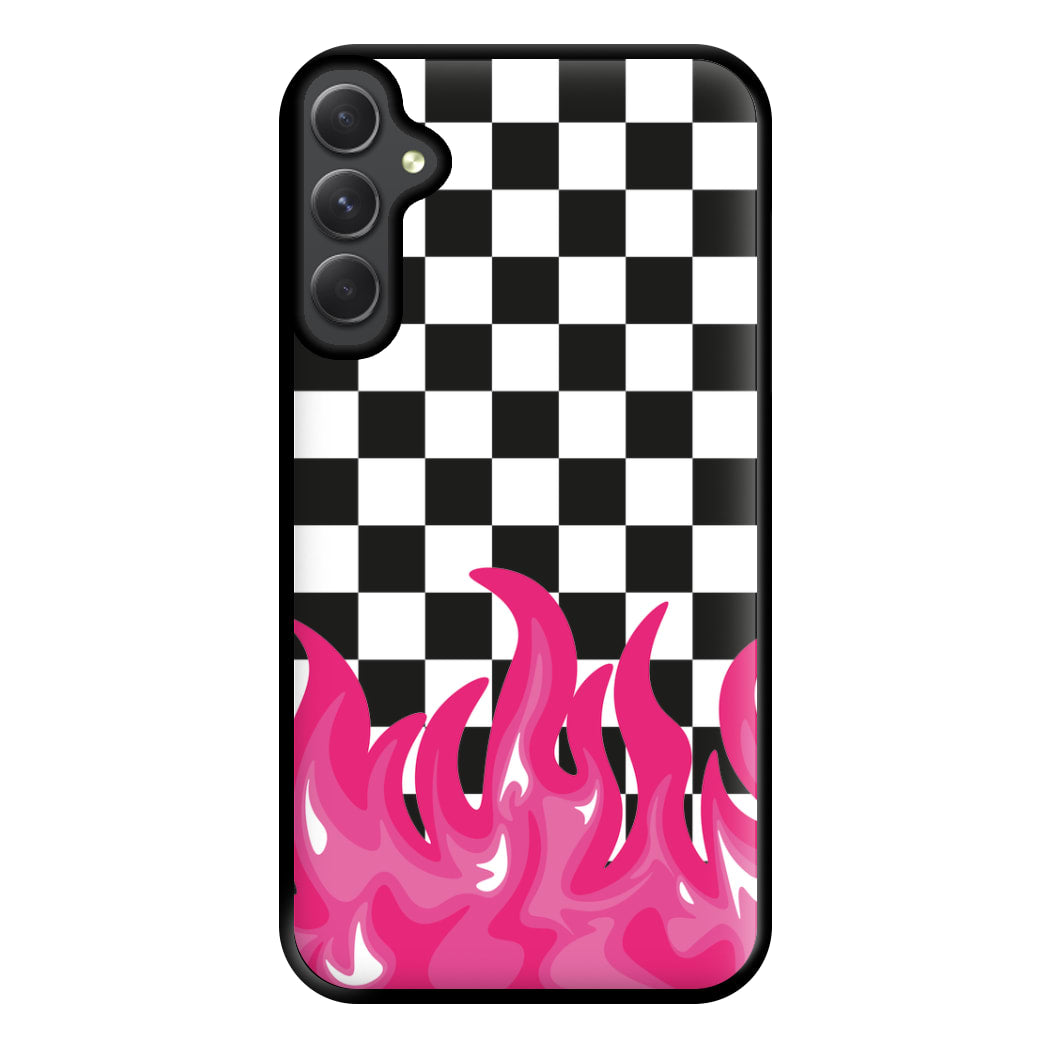 Pink Flame - Skate Aesthetic  Phone Case for Galaxy A54