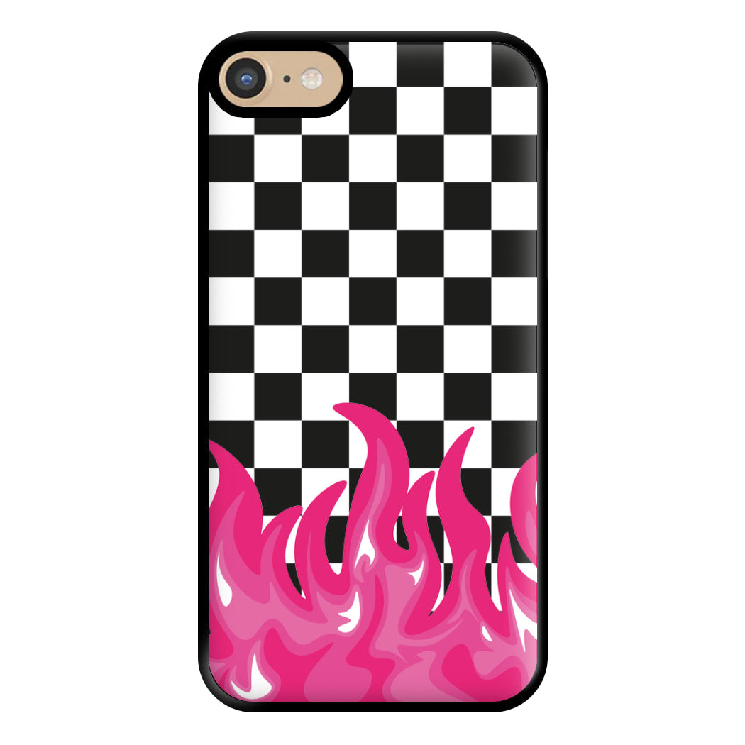 Pink Flame - Skate Aesthetic  Phone Case for iPhone 6 / 7 / 8 / SE