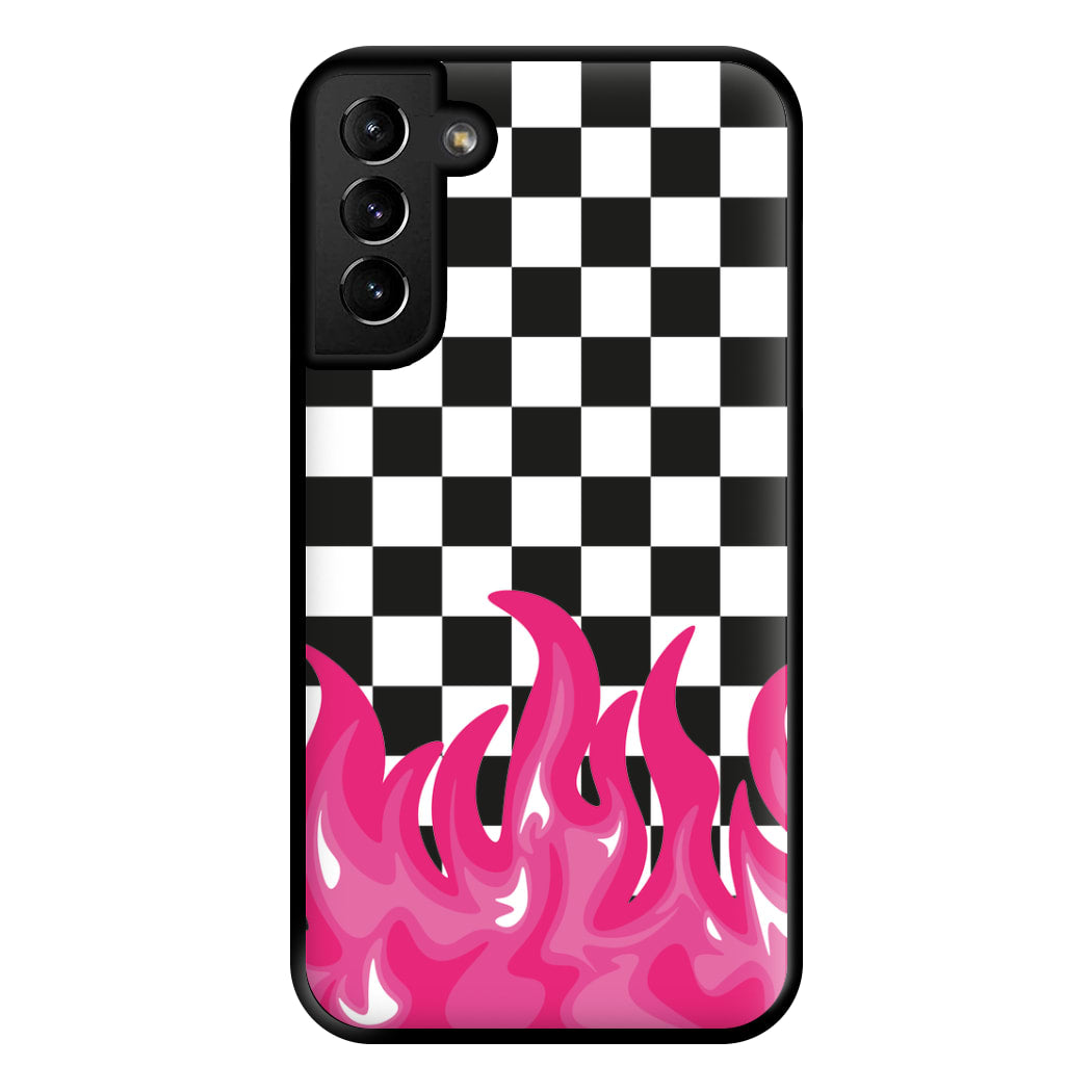 Pink Flame - Skate Aesthetic  Phone Case for Galaxy S21 Plus