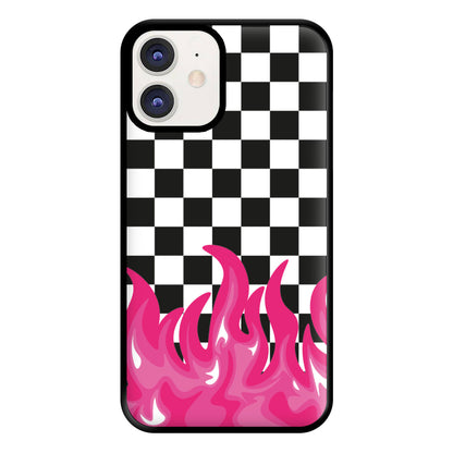 Pink Flame - Skate Aesthetic  Phone Case for iPhone 12 / 12 Pro