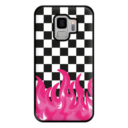 Pink Flame - Skate Aesthetic  Phone Case for Galaxy S9 Plus