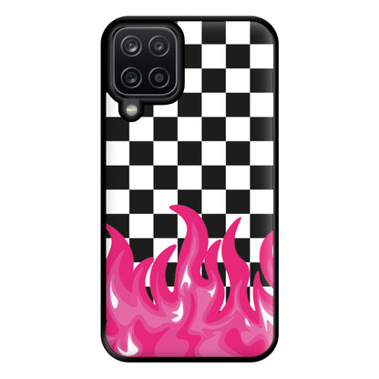 Pink Flame - Skate Aesthetic  Phone Case for Galaxy A12