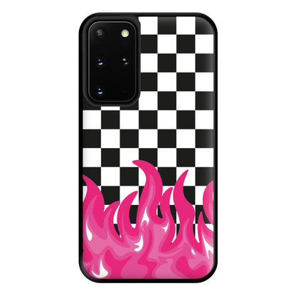 Pink Flame - Skate Aesthetic  Phone Case for Galaxy S20 Plus