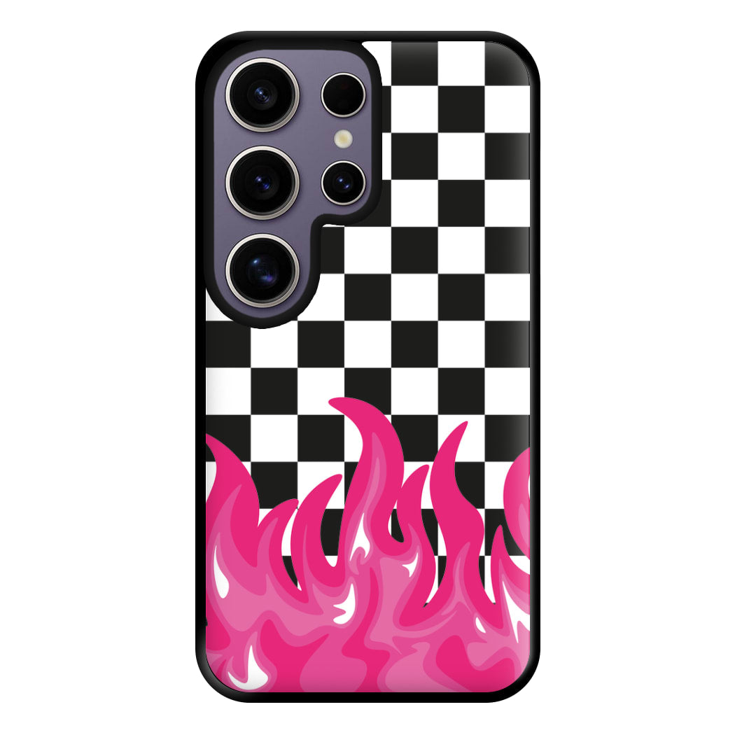 Pink Flame - Skate Aesthetic  Phone Case for Galaxy S25 Ultra