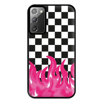 Pink Flame - Skate Aesthetic  Phone Case for Galaxy Note 20 Ultra