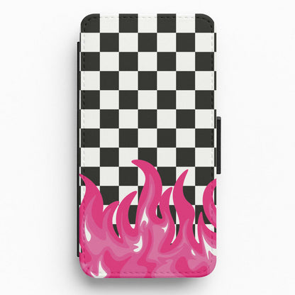 Pink Flame - Skate Aesthetic  Flip / Wallet Phone Case
