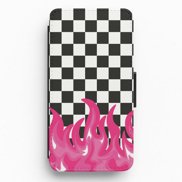 Pink Flame - Skate Aesthetic  Flip / Wallet Phone Case