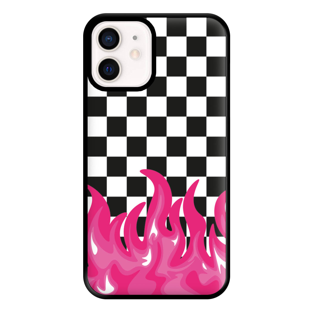 Pink Flame - Skate Aesthetic  Phone Case for iPhone 12 Mini