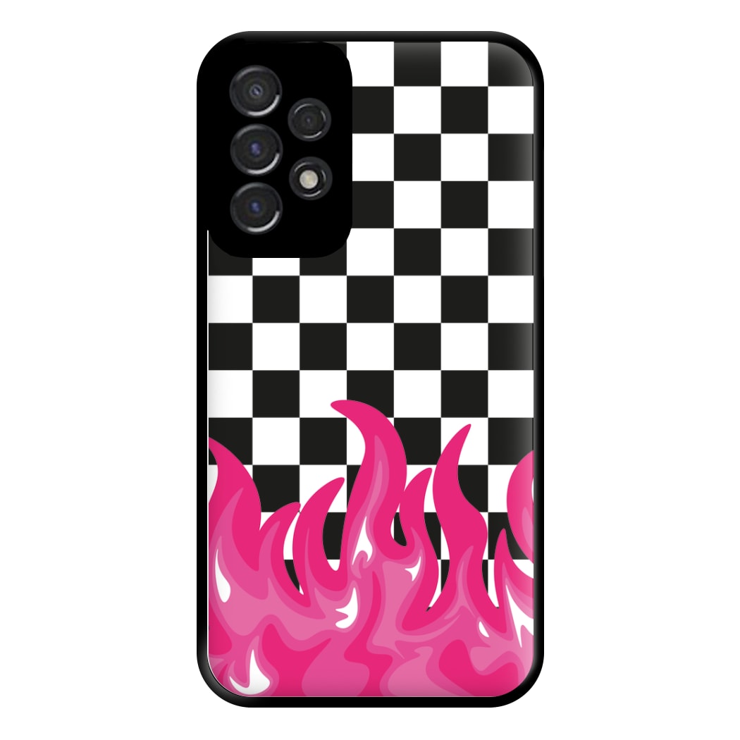 Pink Flame - Skate Aesthetic  Phone Case for Galaxy A53