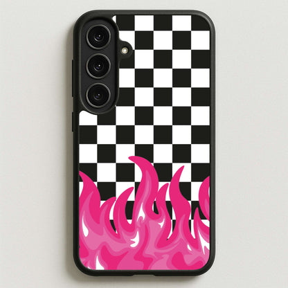 Pink Flame - Skate Aesthetic Phone Case for Galaxy S25FE