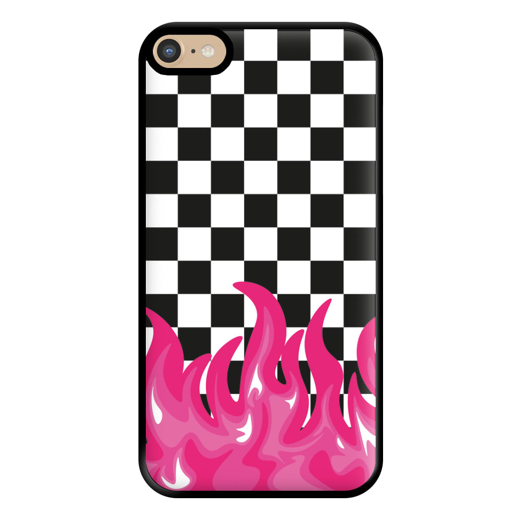 Pink Flame - Skate Aesthetic  Phone Case for iPhone 6 Plus / 7 Plus / 8 Plus