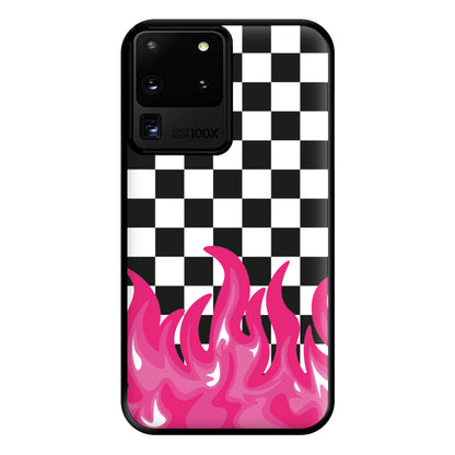 Pink Flame - Skate Aesthetic  Phone Case for Galaxy S20 Ultra