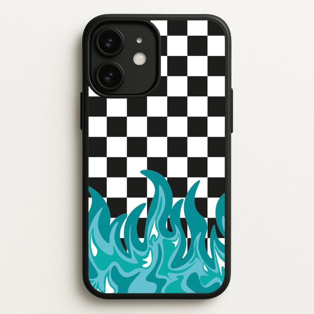 Blue Flame - Skate Aesthetic   - Skate Aesthetic Phone Case for iPhone 11