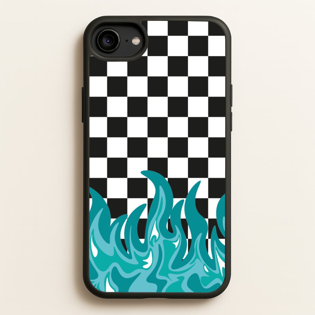 Blue Flame - Skate Aesthetic   - Skate Aesthetic Phone Case for iPhone 6 / 7 / 8 / SE